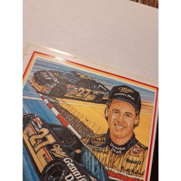 Vintage Rusty Wallace Fan Club Miller Nascar Bumper Sticker Race Car Mancave - Picture 7 of 9